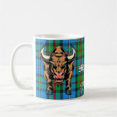 MacLeod Bull Hunting Tartan Motto Koffiemok (Links)