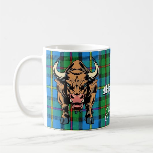 MacLeod Bull Hunting Tartan Motto Koffiemok (Links)