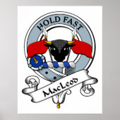 MacLeod Clan Badge Poster (Voorkant)