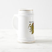MacLeod Clan Badge Stein Bierpul (Voorkant links)