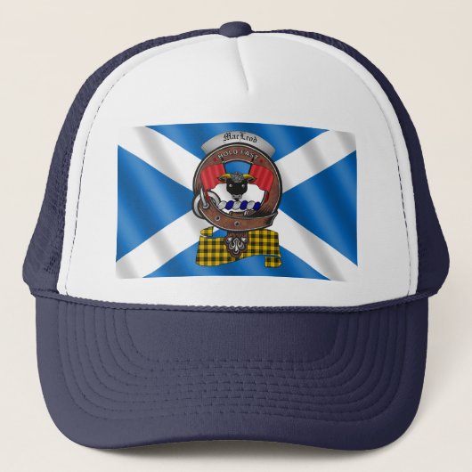 MacLeod Clan Badge Trucker Hat Trucker Pet (Voorkant)