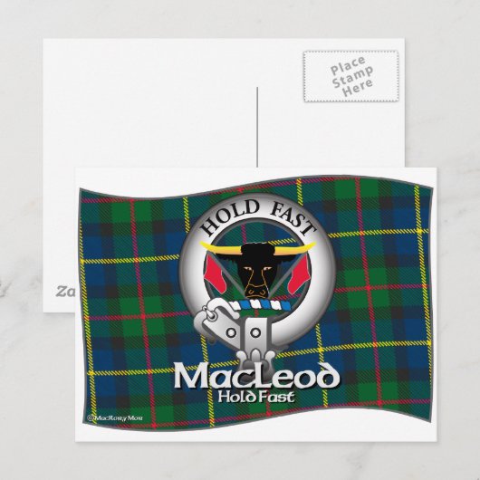MacLeod Clan Briefkaart (Voorkant / Achterkant)