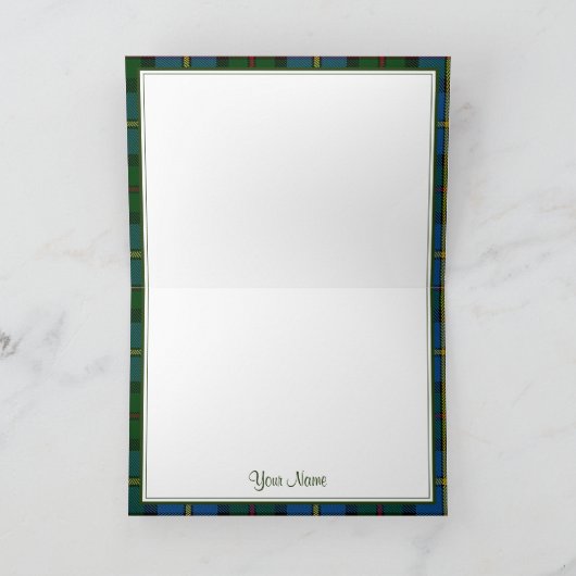 MacLeod Clan Dunvegan Kasteel Wenskaart Kaart (Binnen)