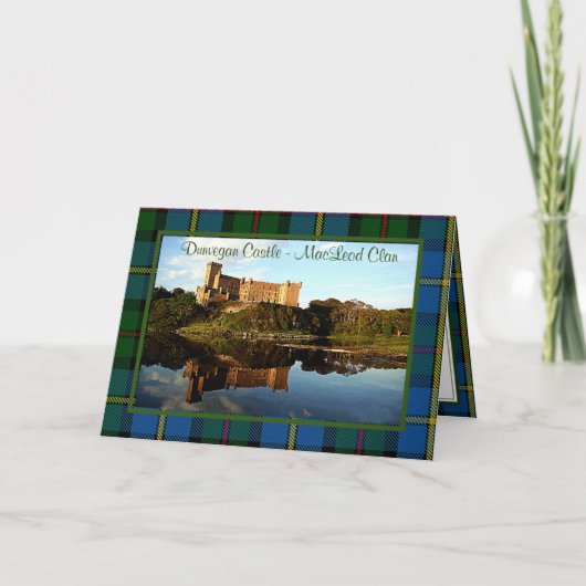 MacLeod Clan Dunvegan Kasteel Wenskaart Kaart (Voorkant)
