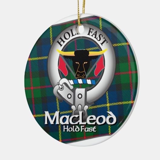 MacLeod Clan Keramisch Ornament (Links)