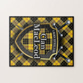 MacLeod Clan Lewis Tartan Swords and Shield Legpuzzel (Horizontaal)