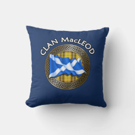 MacLeod Clan Tartan Knoop & Vlag Kussen