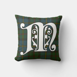 MacLeod Clan Tartan Monogram Kussen