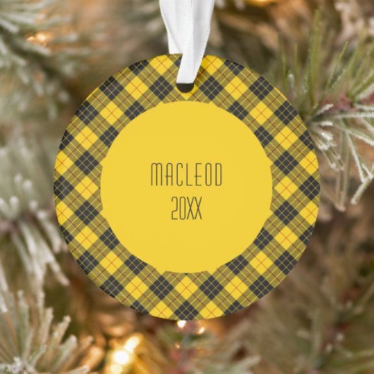 MacLeod Clan Tartan Schotse Ruitpatroon Ornament (Boom)