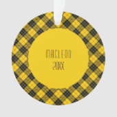 MacLeod Clan Tartan Schotse Ruitpatroon Ornament (voorkant)