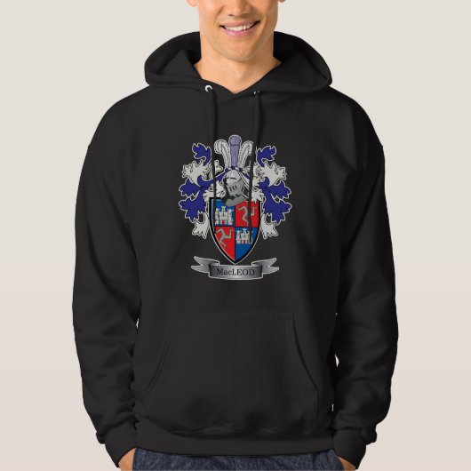 MacLeod Family Crest Coat of Arms Hoodie (Voorkant)