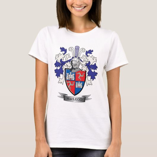 MacLeod Family Crest Coat of Arms T-shirt (Voorkant)