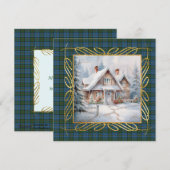 MacLeod Harris Ancient Scottish Tartan Christmas  Feestdagenkaart (Voorkant / Achterkant)