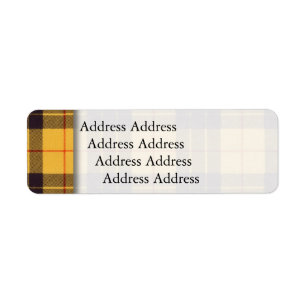 Macleod Lewis & Ramsay Pset Scottish tartan Etiket