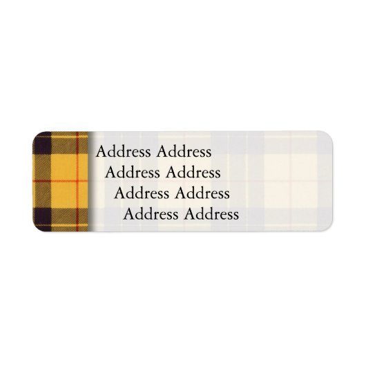Macleod Lewis & Ramsay Pset Scottish tartan Etiket (Voorkant)