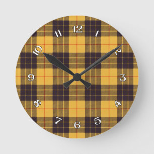 Macleod Lewis & Ramsay Scottish Tartan Ronde Klok