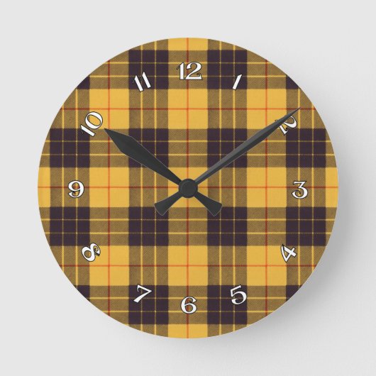 Macleod Lewis & Ramsay Scottish Tartan Ronde Klok (Voorkant)