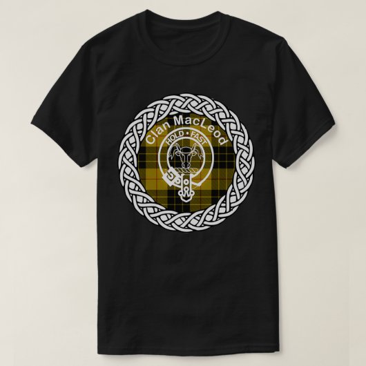 MacLeod Scottish Clan achternaam achternaam tartan T-shirt (Design voorkant)