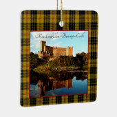 MacLeod Scottish Clan Castle Tartan Xmas Keramisch Ornament (Rechts)