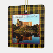 MacLeod Scottish Clan Castle Tartan Xmas Keramisch Ornament (Links)