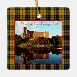 MacLeod Scottish Clan Castle Tartan Xmas Keramisch Ornament