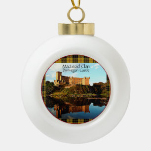 MacLeod Scottish Clan Dunvegan Castle Tartan Xmas Keramische Bal Ornament