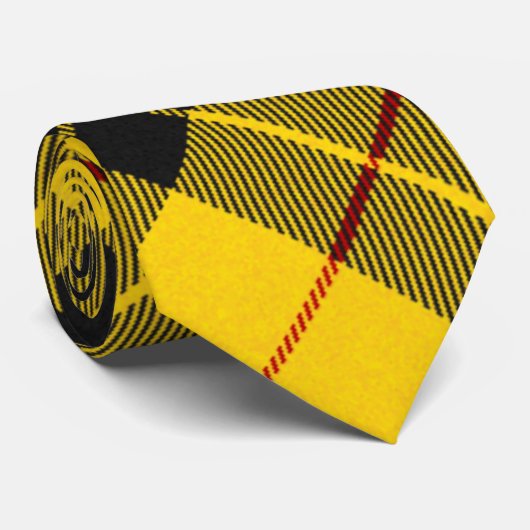 MacLeod Scottish Clan Tartan Pattern Stropdas (Opgerold)