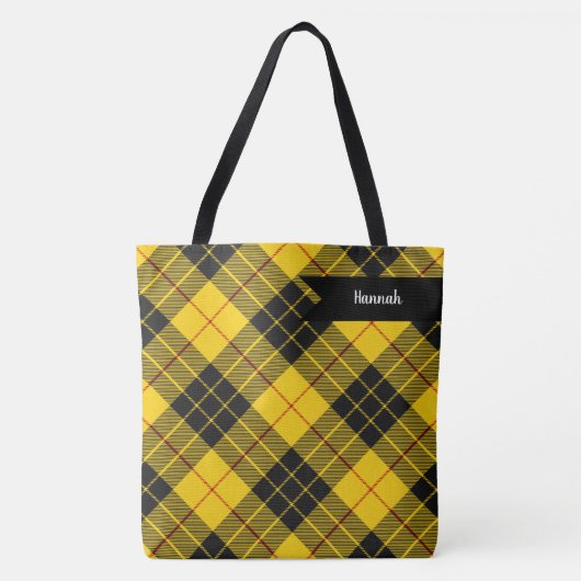 MacLeod Scottish Clan Tartan Pattern Tote Bag (Voorkant)