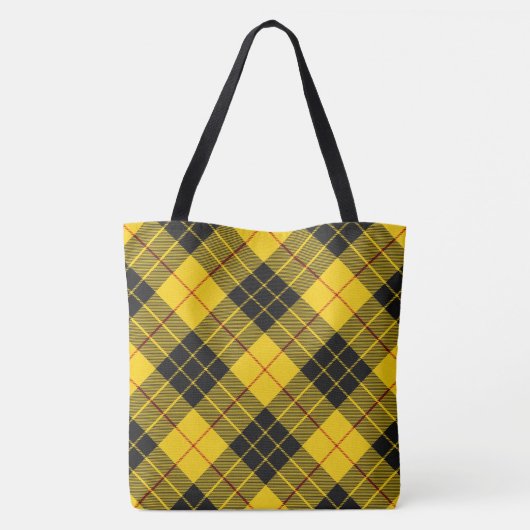 MacLeod Scottish Clan Tartan Pattern Tote Bag (Achterkant)