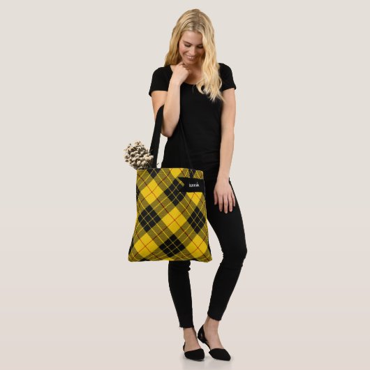 MacLeod Scottish Clan Tartan Pattern Tote Bag (Op model)