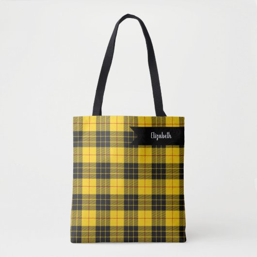 MacLeod Scottish Clan Tartan Pattern Tote Bag (Voorkant)
