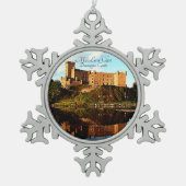 MacLeod Scottish Clan's Dunvegan Castle Tin Sneeuwvlok Ornament (Voorkant)