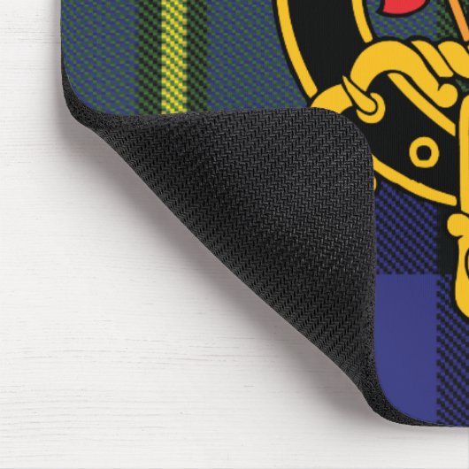 Macleod Scottish Crest en Tartan Muismat (Hoek)