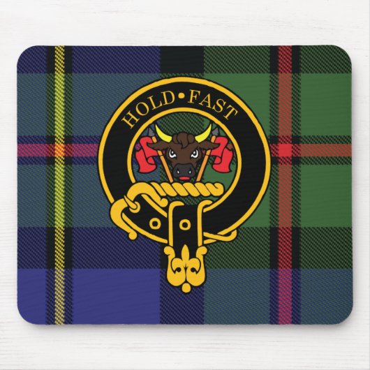 Macleod Scottish Crest en Tartan Muismat (Voorkant)