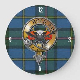 MacLeod Tartan & Badge Grote Klok