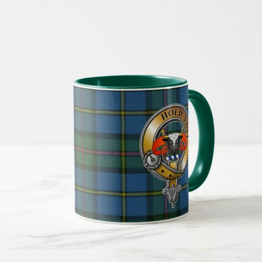 MacLeod Tartan & Badge Mok (Voorkant rechts)