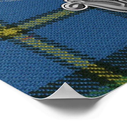 MacLeod Tartan & Badge Poster (Hoek)