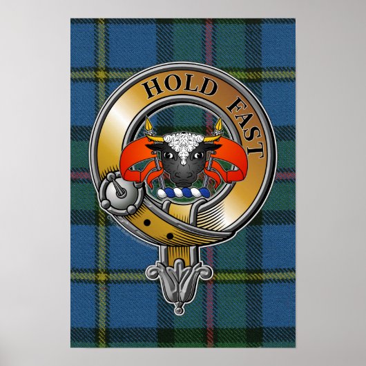 MacLeod Tartan & Badge Poster (Voorkant)