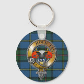 MacLeod Tartan & Badge Sleutelhanger (Voorkant)