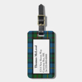 MacLeod Tartan Bagagelabel (Voorkant verticaal)