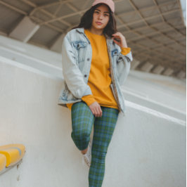 MacLeod Tartan Blauw Groen Leggings