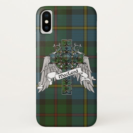 MacLeod Tartan Cross Case-Mate iPhone Case (Achterkant)