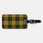 MacLeod tartan geel zwart geruit Bagagelabel (Voorkant horizontaal)