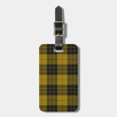 MacLeod tartan geel zwart geruit Bagagelabel (Voorkant verticaal)