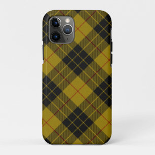 MacLeod tartan geel zwart geruit Case-Mate iPhone Case