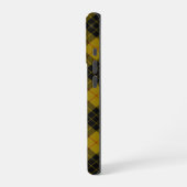 MacLeod tartan geel zwart geruit iPhone Hoesje (Linkerkant)