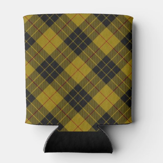 MacLeod tartan gele zwarte vlecht Blikjeskoeler (Achterkant)