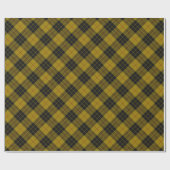 MacLeod tartan gele zwarte vlecht Cadeaupapier (Vlak)