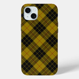 MacLeod tartan gele zwarte vlecht iPhone 15 Mini Hoesje