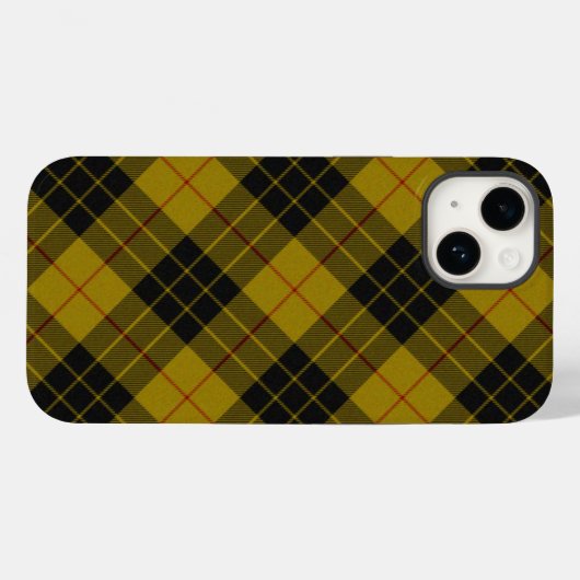 MacLeod tartan gele zwarte vlecht Case-Mate iPhone Case (Achterkant (horizontaal))